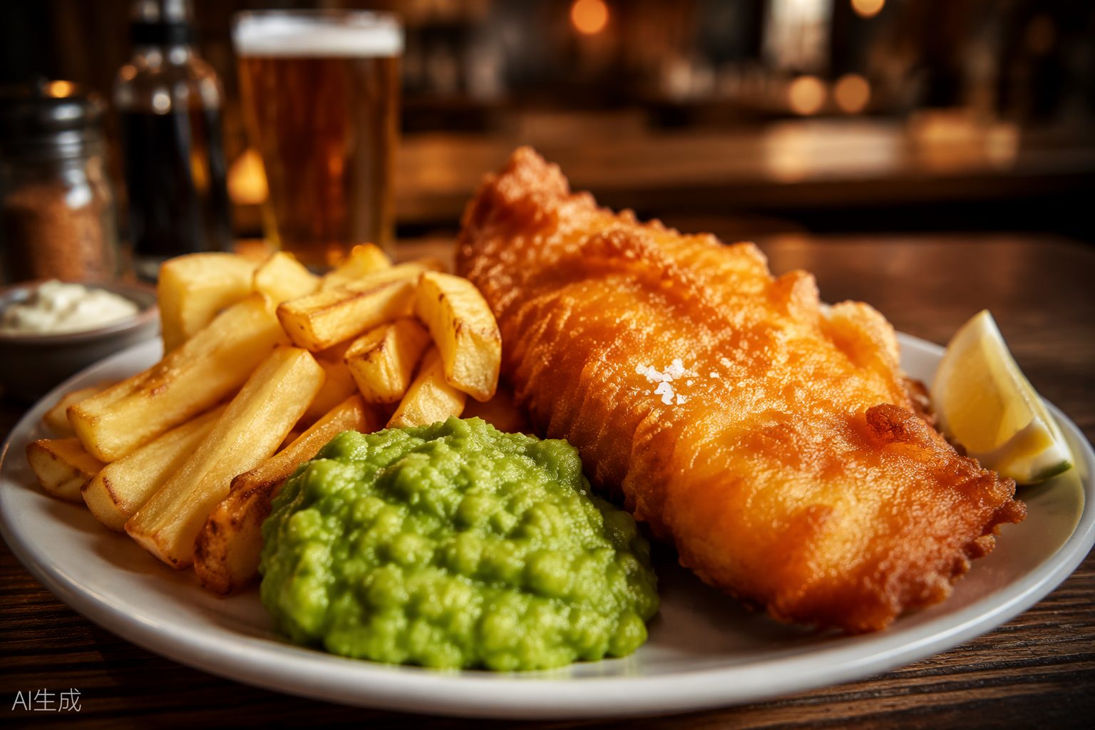Fish and chips meal from a UK restaurant Meta Ads campaign