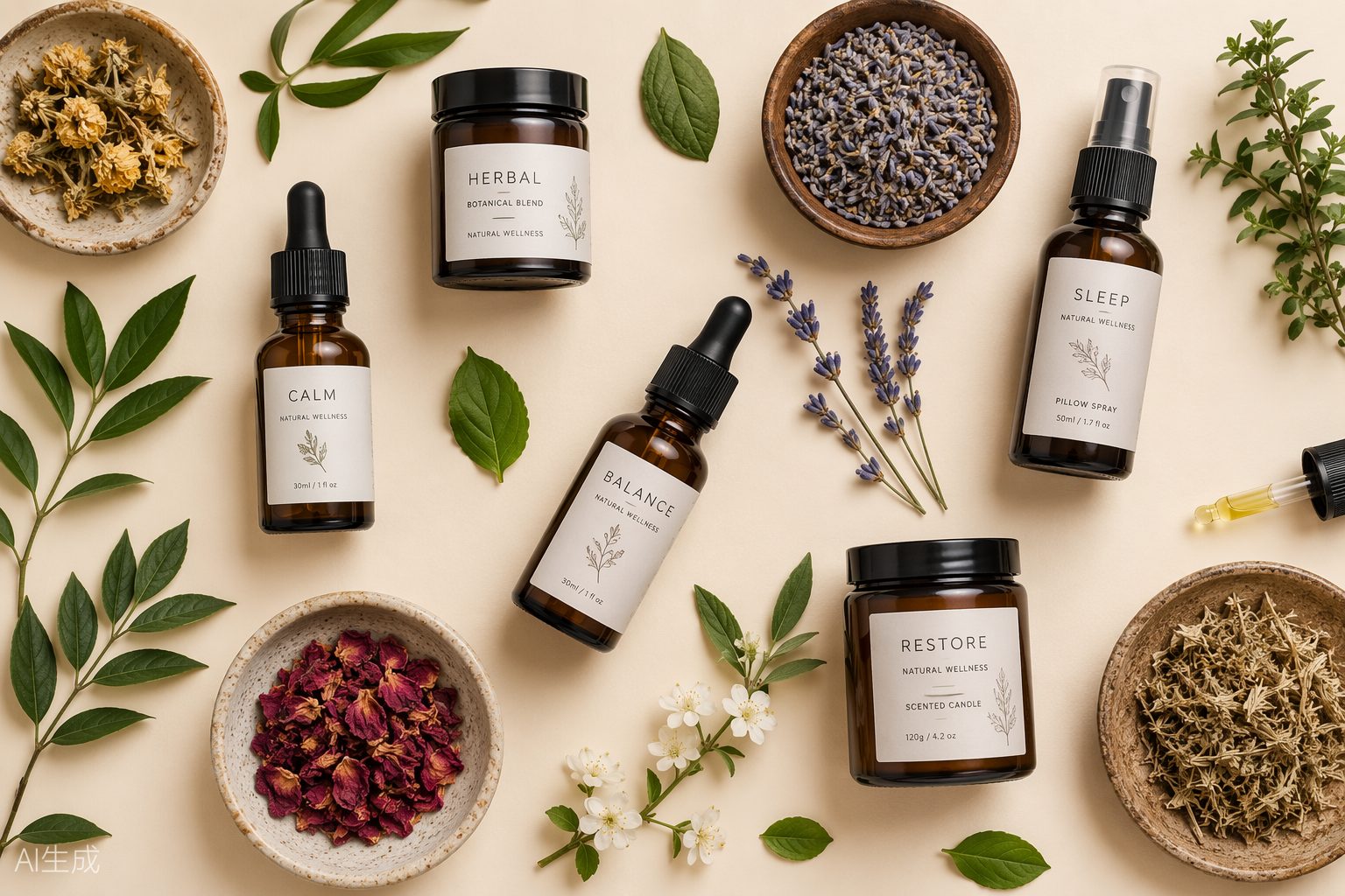 Herbal wellness products from the Herbonic e-commerce Meta Ads campaign